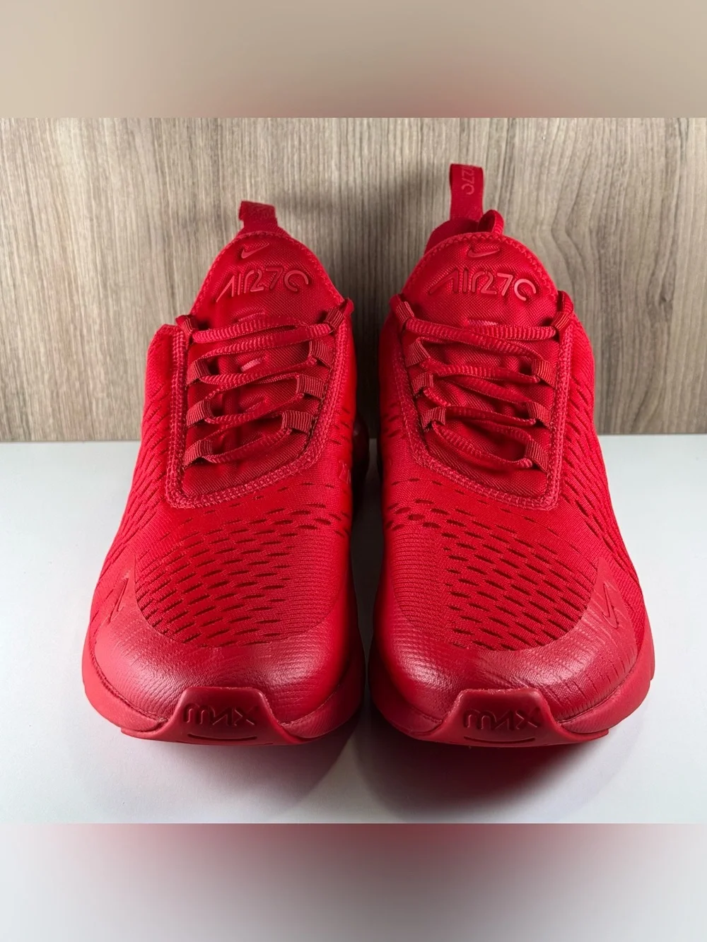 Nike Air Max 270 University Triple Red Shoes CV7544-600 Men’s Size 10